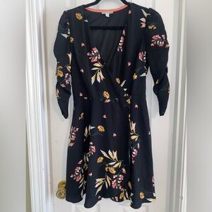 gianni bini dionne satin boat neck long sleeve mini dress Gianni Bini Dionne Satin Boat Neck Long Sleeve Mini